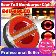 24V 49 LED Dynamic LED Trailer Truck Tail Light Brake Light DRL Flow Turn Signal Lamp Strobe Light for Car Boat Caravan