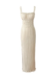 Bianca Pleated Dress ( Ivory Cream / Freesize ) | FIDUCIA BANGKOK