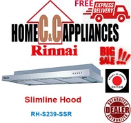 RINNAI RH-S239-SSR Slimline Hood | Stainless Steel and Metallic Silver Finishing |