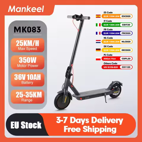 Mankeel MK083 Electric Scooter for Adult 350W 25KM/H Smart APP Control Foldable Electric Kick Scoote