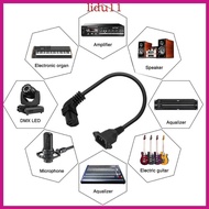 LID 90 Degree IEC320 C13 to C14 Panel Mount Power Cable C13 Female to C14 Male Power