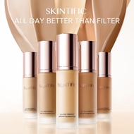 SKINTIFIC All Day Perfect Serum Cushion Foundation Flawless Long-lasting Lumina Full Coverage BB CC 
