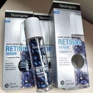 2盒$300 正品正貨超優惠 👍🌝早E晚A  Neutrogena 30粒 露得清 a醇 無香料視黃醇精華膠囊 Retinol Serum Capsules 抗皺紋，敏感肌適用