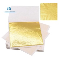 200 PCS Gold Sheets Gold Foil for Art Gilding Flakes 8.5x8 cm Metal Gold Leaves Flakes Gold Flakes