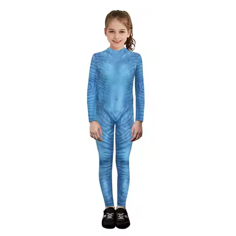 Movie Avatar 2 The Way of Water Alien Cosplay Costume 3D Jumpsuit Avatar Cosplay Halloween Zenti Par