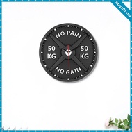 [BbqzefMY] 50kg 3D Barbell Wall Clock Ornament Gym Clock Watch for Home Gym Bodybuilding