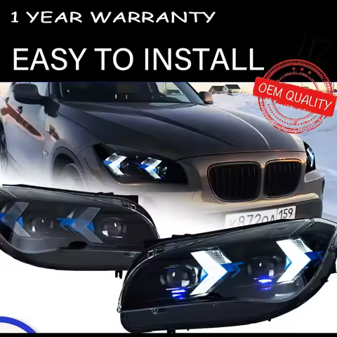 Headlight For BMW X1 2012–2015 Car автомобильные товары 12V H7 LED DRL Hella Xenon Len D2H Hid E84 T