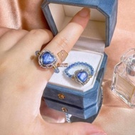 Kyanite+Aquamarin Kyanite+Aquamarin Ring Helps Social Ability Eloquence Expression Ability