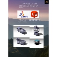 Catia Solidwork Drawing and 3D Modelling FEA Service