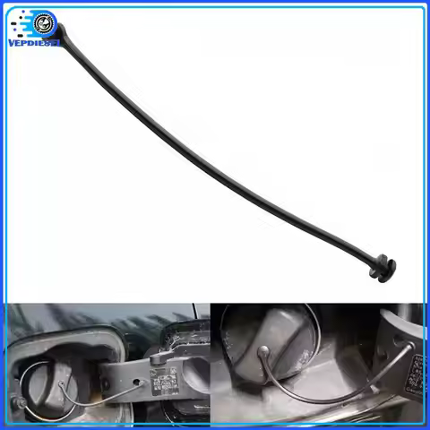 16117193372 Black Fuel Gas Tank Cap Tether Wire For BMW 1 3 5 6 7 X3 X5 E81 E87 E88 E89 E70 E71 E46 