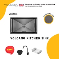 VULCANO 70CM X 46CM NANO VOLCANO KITCHEN SINK - VNV7046