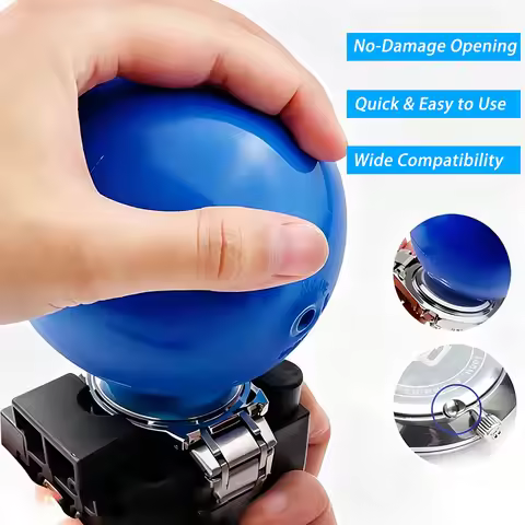 Watch Case Back Opener Blue Yellow Ball Type Watch Rubber Friction Sticky Inflatab Ball For Watchmak