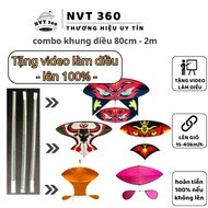 Combo Fiber Optic Cable to Make Flute Kite - Great Tea, Song Van, Chinh My, Mother Holding Baby, Fis