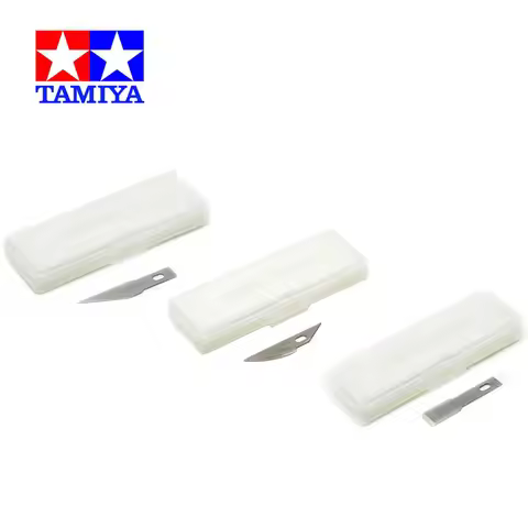 TAMIYA 74099/74100/74101 Replacement Blade for MODELER'S KNIFE Straight/Curved/Flat Chisel Blades Ca