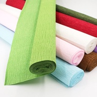 Colorful Crepe Paper Handmade Flower diy Making Material Floral Crepe Paper Rose Origami Thickened C