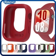 Silicone Rubber Case for Huawei Watch Fit 3/4/4 proBumper Cover Screen Protector for Smartwatch Huaw