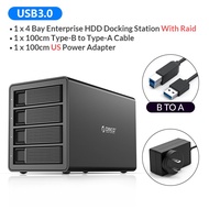 ORICO 35 Series 4 Bay 3.5 Sata To USB 3.0 HDD Docking Station พร้อม RAID Built-In 150W Dual Chip HDD