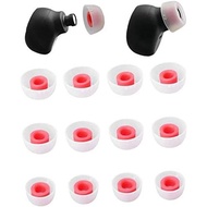 Zotech 6 Pairs of Ear Tips for Jabra Elite Active 65t, 75t (S/M/L) (White-Red)