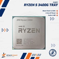AMD Ryzen 5 3400G 3.7GHz Up To 4.2GHz Cache 4MB 65W AM4 Tray