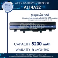 ACER BATTERY NOTEBOOK TYPE : AL14A32 เอเซอร์แบตเตอร์รี่โน๊ตบุ๊คสินค้าใหม่มือหนึ่ง สินค้ารับประกัน 6 