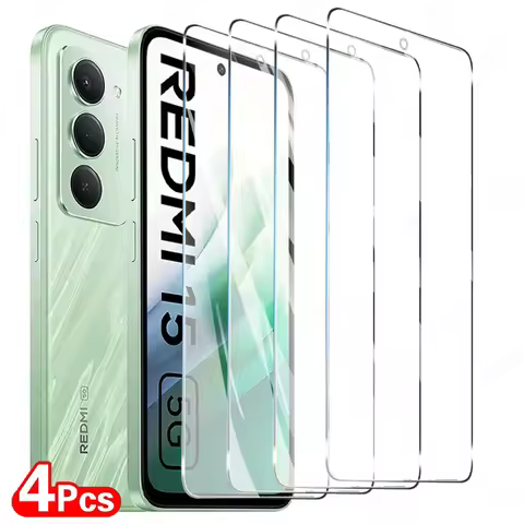 4PCS Screen Protector For Xiaomi Redmi 15 5G Tempered Glass Redmi 14C 15C 13 13C 12C 12 Turbo 3 A1 A