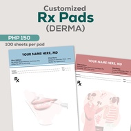 [DERMA] Personalized Prescription Rx Pads
