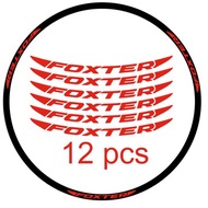 foxter wheel rims mountainbike set stickers