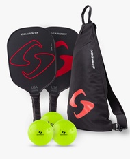 GEARBOX Pickleball Paddle Ultimate Pickleball Starter Kit (RED)