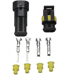 Davitu Cables, Adapters &amp; Sockets - Best Price Car 1/2/3/4/5/6 Pin Way Sealed Waterproof Electrical Wire Connector Plug Set Truck Caravan - (Color Name: 2 pin)