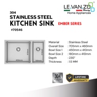 LEVANZO Kitchen Sink Ember Series #70546