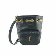 YSL Saint Laurent JOE 小羊皮鍊帶迷你水桶包 斜背包 (附購證)