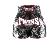 Twins special  Muay Thai Shorts TBS-KABUKI Black ( ML) Fightwearกางเกงมวยไทย ทวินส์ สเปเชี่ยล  สีดำ 