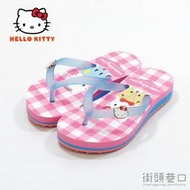 【街頭巷口 Street】 Hello Kitty 凱蒂貓 夏日必備 休閒夾腳拖鞋 童鞋 KT817940F 粉色