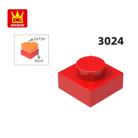 Wange 3024 100g/588Pcs 1x1 Brick Moc Short 1-Hole Building Blocks Moc Accessories Compatible with Br