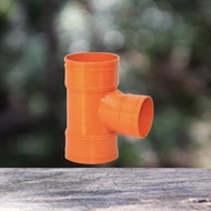 HIGH QUALITY PVC ORANGE SANITARY TEE FITTINGS