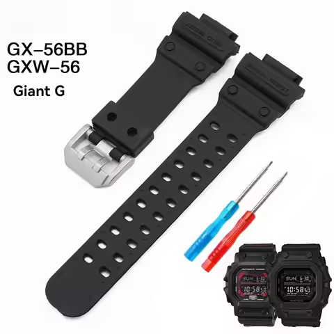 For Casio G-SHOCK Series GX-56BB GXW-56 Giant G Modified Large Block Resin Silicone Strap Waterproof