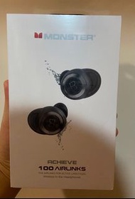 全新未開封 Monster Achieve 100 Airlinks 真無線藍牙耳機