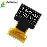 DUCKIHOGAN OLED Screen Display, SSD1315 Drive IC IPS OLED Screen Board, usable 0.49 inch I2C Interfa