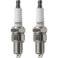 2pcs F6TC BPR6ES Spark Plug 131-047 Serasi dengan Torch F6RTC NGK 7131 BP6ES Bosch W6D WR6DC Champio