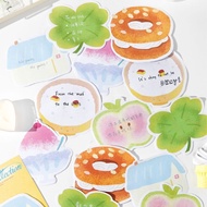 Sweet Collection Special-Shaped Post-It Notes Cute Apple Four-Leaf Clover Student Message Notebook N