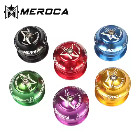MEROCA Mountain Bike Headset Mtb Tapered Headset 44-56 Bicycle Steering Bearings 44mm Integrated Hea