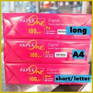 ☬ ✼ ✆ Paper One 100 gsm Sub 28 Copy Bond Paper 100gsm A4 Short Long
