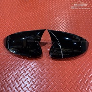 VW Golf MK8 R-line GTi R Sharp Fin Side Mirror Cover Gloss Black G777