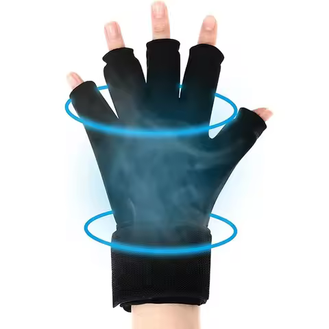 Adjustable Ice Glove Cold Compress Cooling Gel Sports Ice Pack with Wrist Strap for Hand And Finger