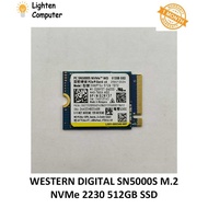 【USED】 WESTERN DIGITAL M.2 SN5000S NVMe 2230 / 2280 SSD 512GB | Solid State Drive | PCIe M.2 NVMe | 