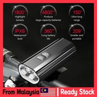 Bicycle front light Cycling light (1800 LM) IPX6-waterproof MTB/Road baik Ready Stock