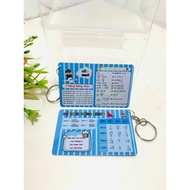 Chemistry Keychain Combo & Mathematics - Periodic Table of HH Elements & Chemistry - Quantitative Sy