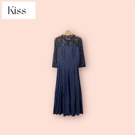 KissKiss Blue Dress Size-F Bust 38 Waist 29 Hips 52 Length 51 Inches