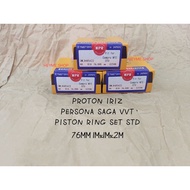 PROTON IRIZ PERSONA VVT SAGA VVT PISTON RING STD NPR MADE IN JAPAN