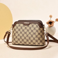 Túi Đeo Chéo Nữ Hong Kong 2025 Túi Đeo Vai Thường Ngày Cho Phụ Nữ Trung Niên Túi Xách Da PU Mềm Cho